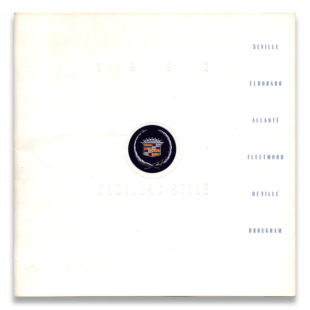 Cadillac Car Sales Brochure #9-91 1992