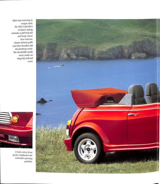Rover Mini Cabriolet Car Sales Brochure 1992 #4404 image 3