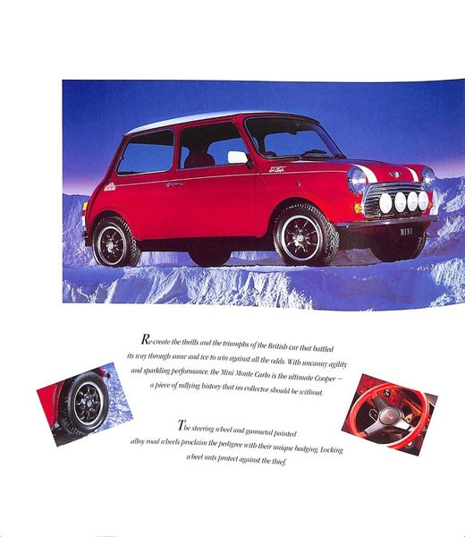 Rover Mini Monte Carlo Car Sales Brochure 1994 #4789 image 1