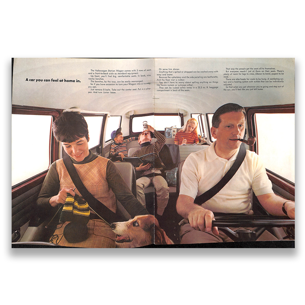 VW Microbus Car Sales Brochure, #96010 1970