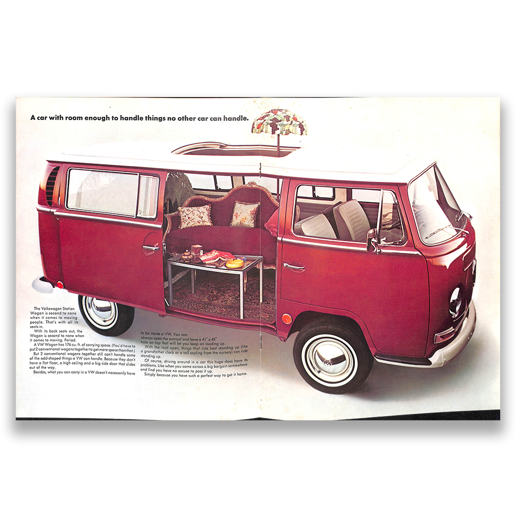 VW Microbus Car Sales Brochure, #96010 1970