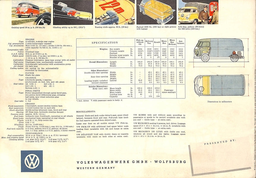 1957 Volkswagen Transporters Brochure image 11