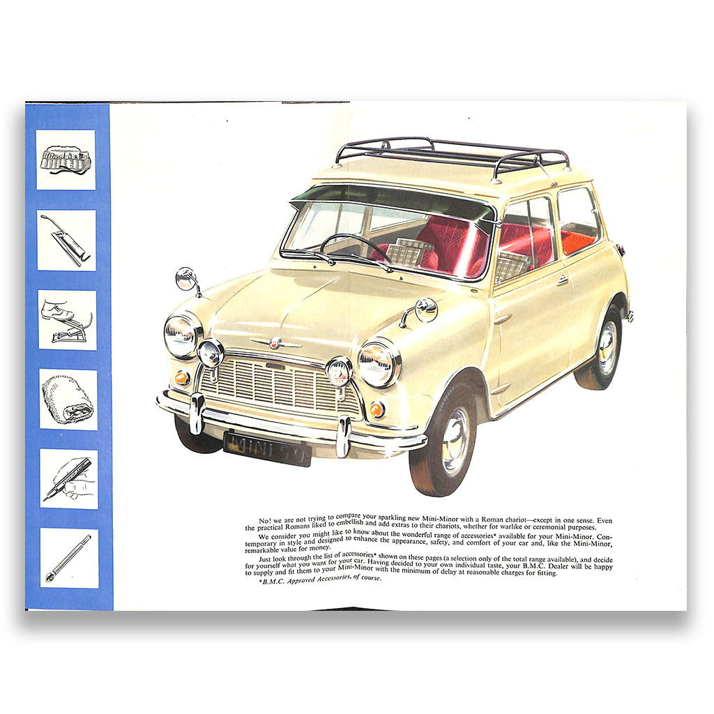 Morris Mini Accessory Brochure #AKD1420 1960