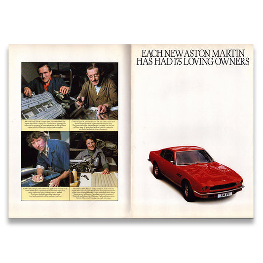 Aston Martin V8 Car Sales Brochure 1975