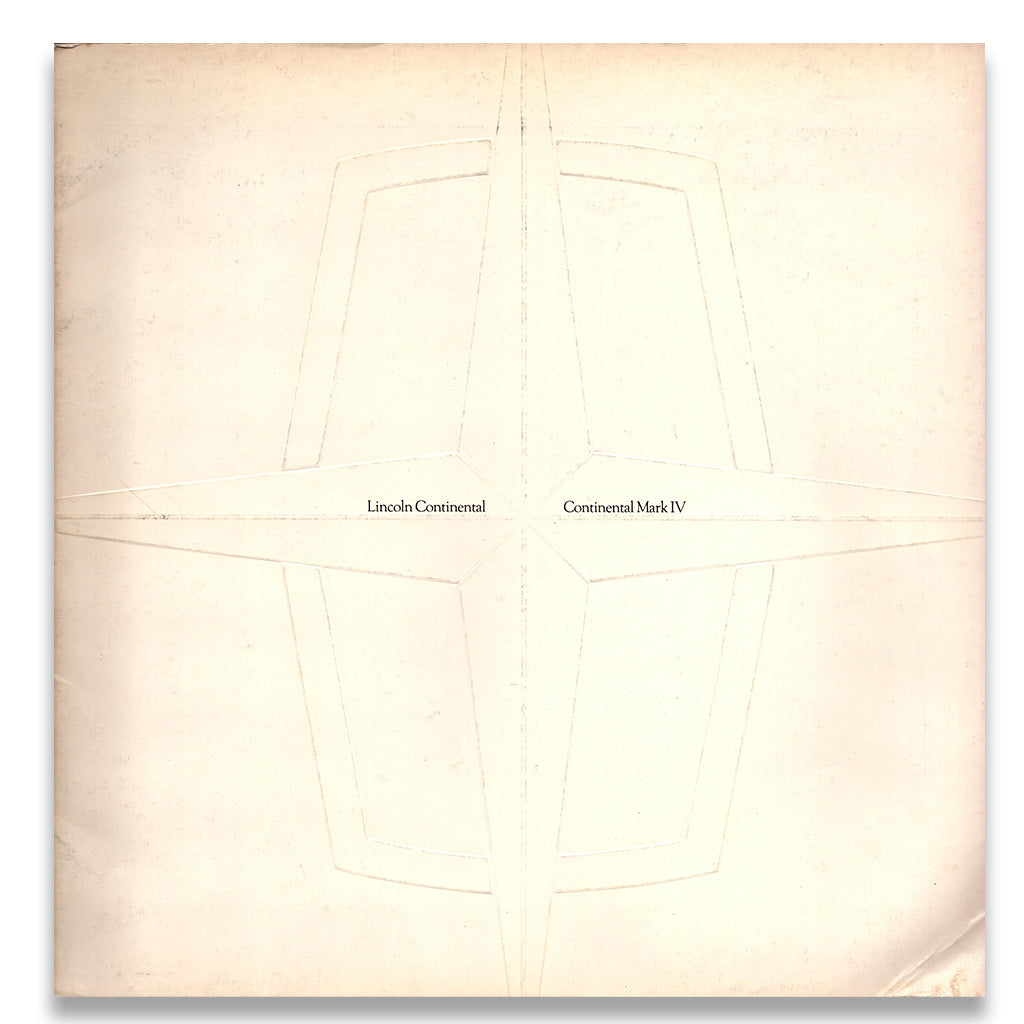 Lincoln Continental Mark IV Car Sales Brochure #LC-73-1R 1973