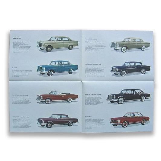 Mercedes-Benz Range Car Sales Brochure 1963