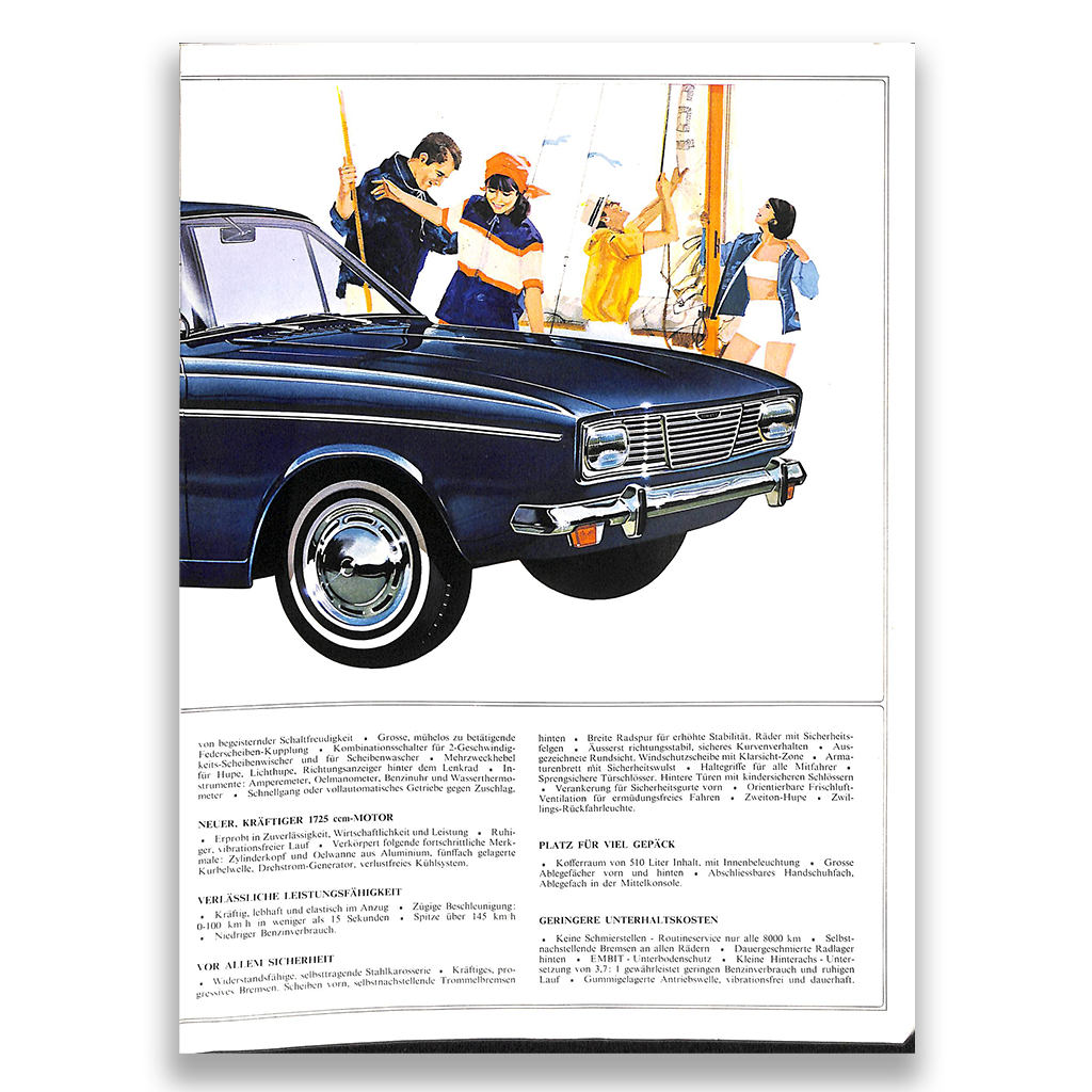 Sunbeam Vogue Car Sales Brochure 8036 EX GM H 1968