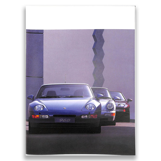 Porsche 968 UK Car Sales Brochure, #WVK 12702093 VMK 8/92