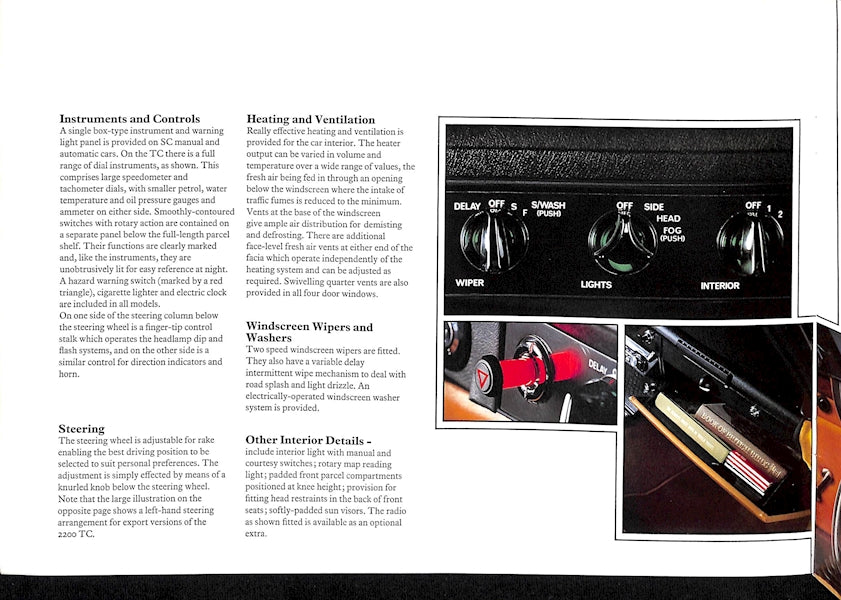 1974 Rover 2200 Brochure image 5