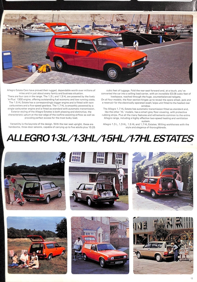 Austin Allegro 3 Car Sales Brochure 3331/D 1980 image 4