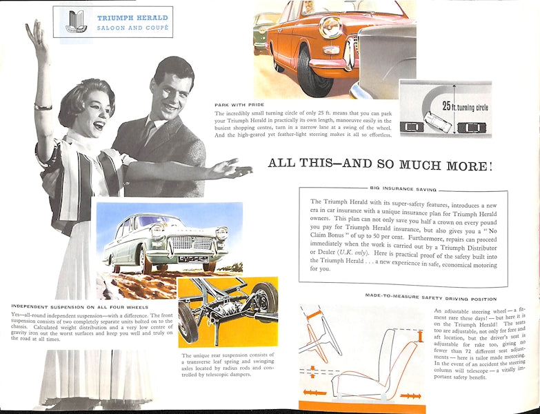 Triumph Herald Car Sales Brochure #268/R6/9/60 1960 image 6