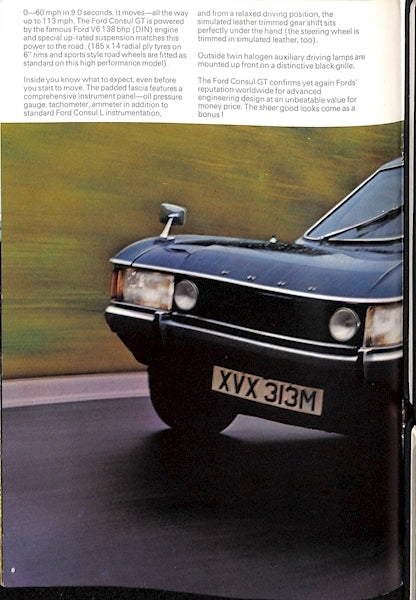 Ford Consul Car Sales Brochure FA704 1974 image 5