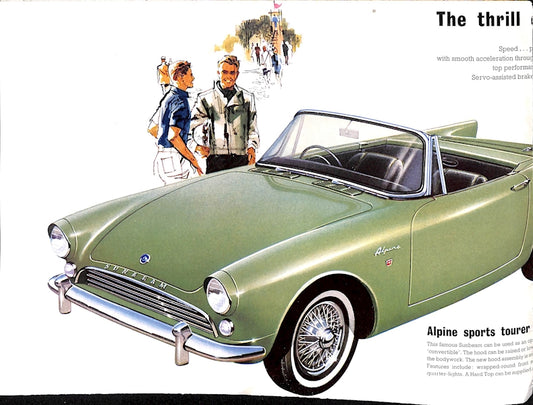 Sunbeam Alpine Series III Car Sales Brochure 945 H 1963 image 1