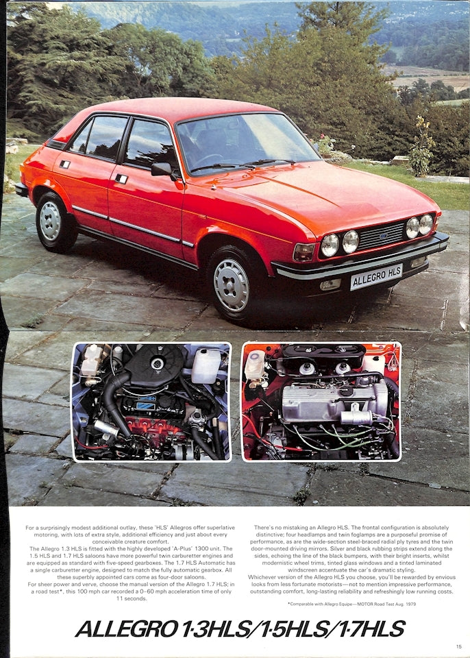 Austin Allegro 3 Car Sales Brochure 3331/D 1980 image 5