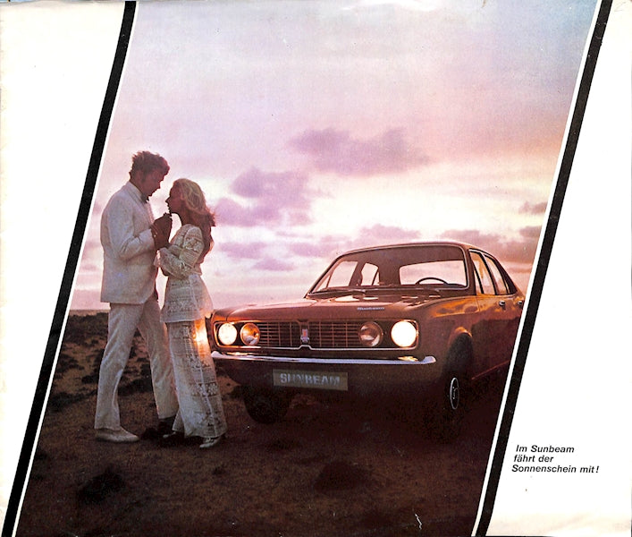 Sunbeam Avenger Car Sales Brochure German Text 1972 image 0