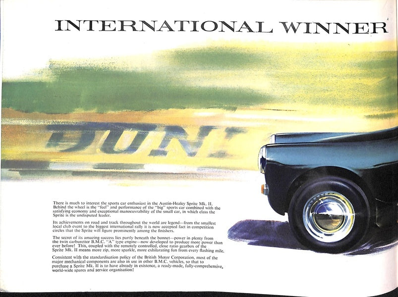 Austin Healey Sprite MkII Car Sales Brochure 1962 #1995 image 5