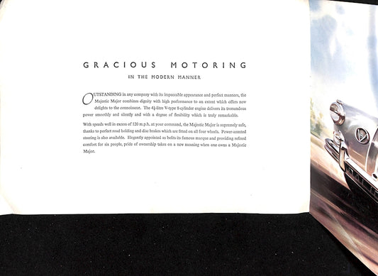 Daimler Majestic Major 8-page Large Format Brochure 1961/62 image 1