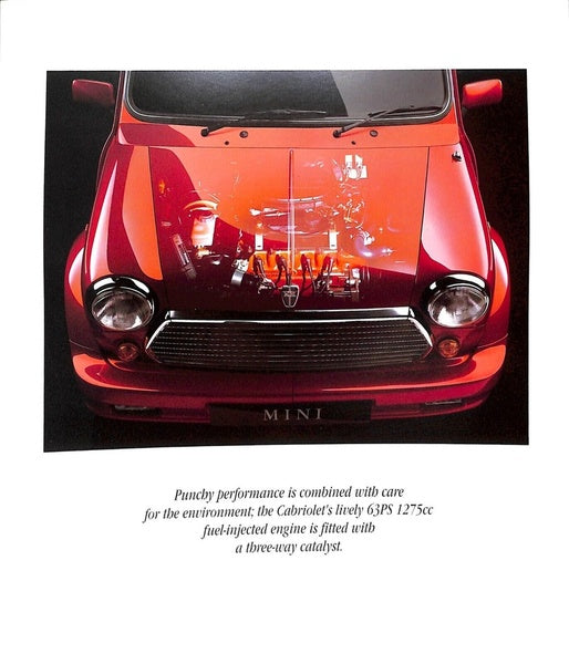 Rover Mini Cabriolet Car Sales Brochure 1992 #4404 image 2