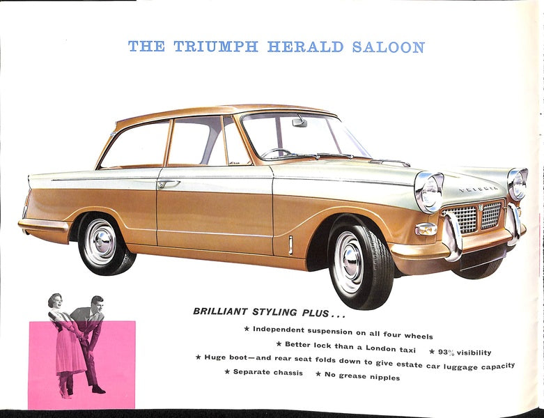 Triumph Herald Car Sales Brochure #268/R6/9/60 1960 image 2