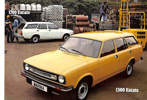 Morris Marina 3 Car Sales Brochure 3327 1978 image 12