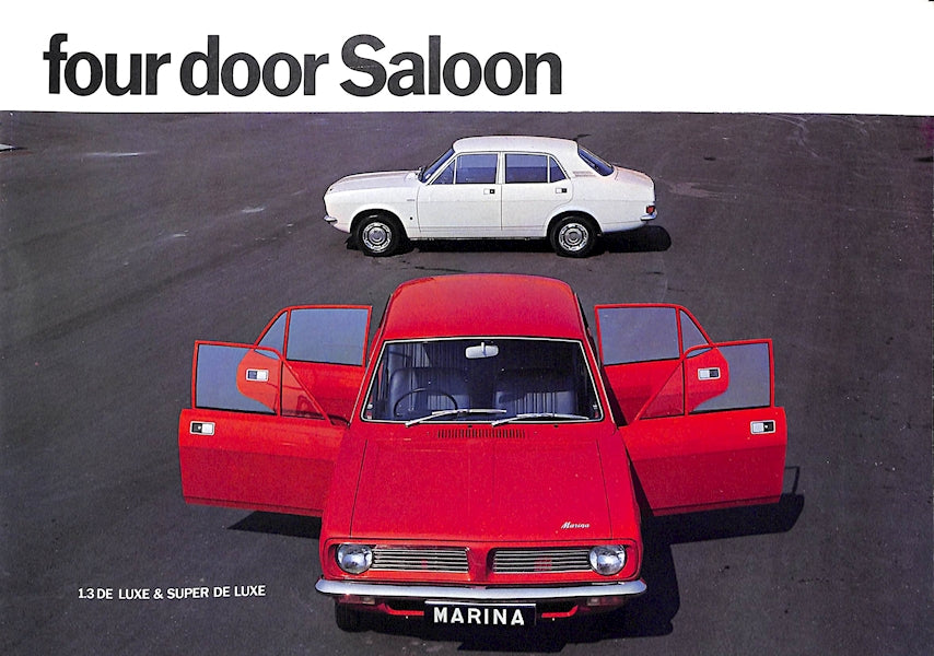 Morris Marina Car Sales Brochure 2824 1972 image 8