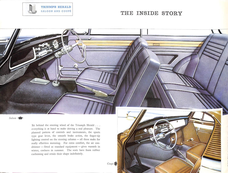 Triumph Herald Car Sales Brochure #268/R6/9/60 1960 image 4