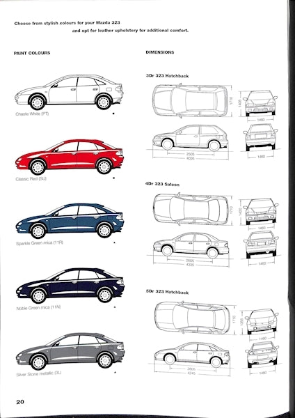 Mazda 323 Car Sales Brochure 879 1/97 image 13