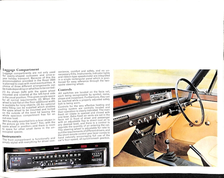 1965 Rover 2000 Brochure image 4