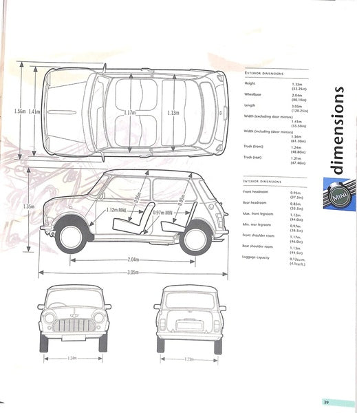 Rover Mini Range Car Sales Brochure 1996-99 #5584 1.3i & Cooper image 19