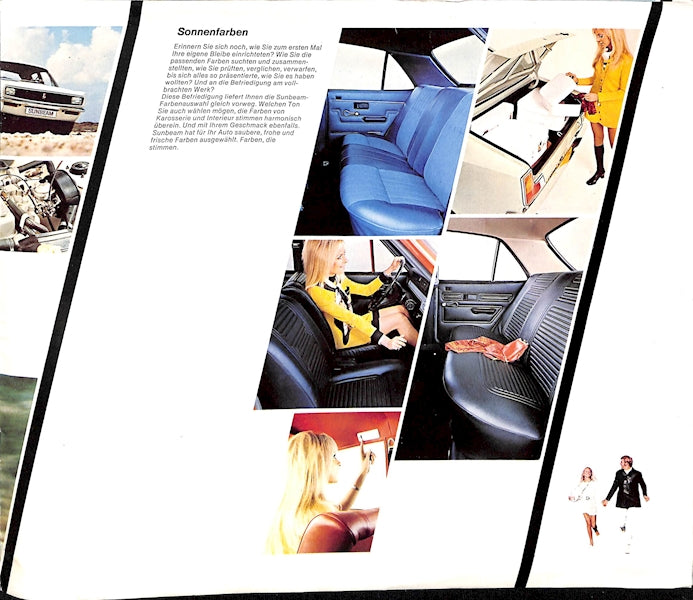Sunbeam Avenger Car Sales Brochure German Text 1972 image 10