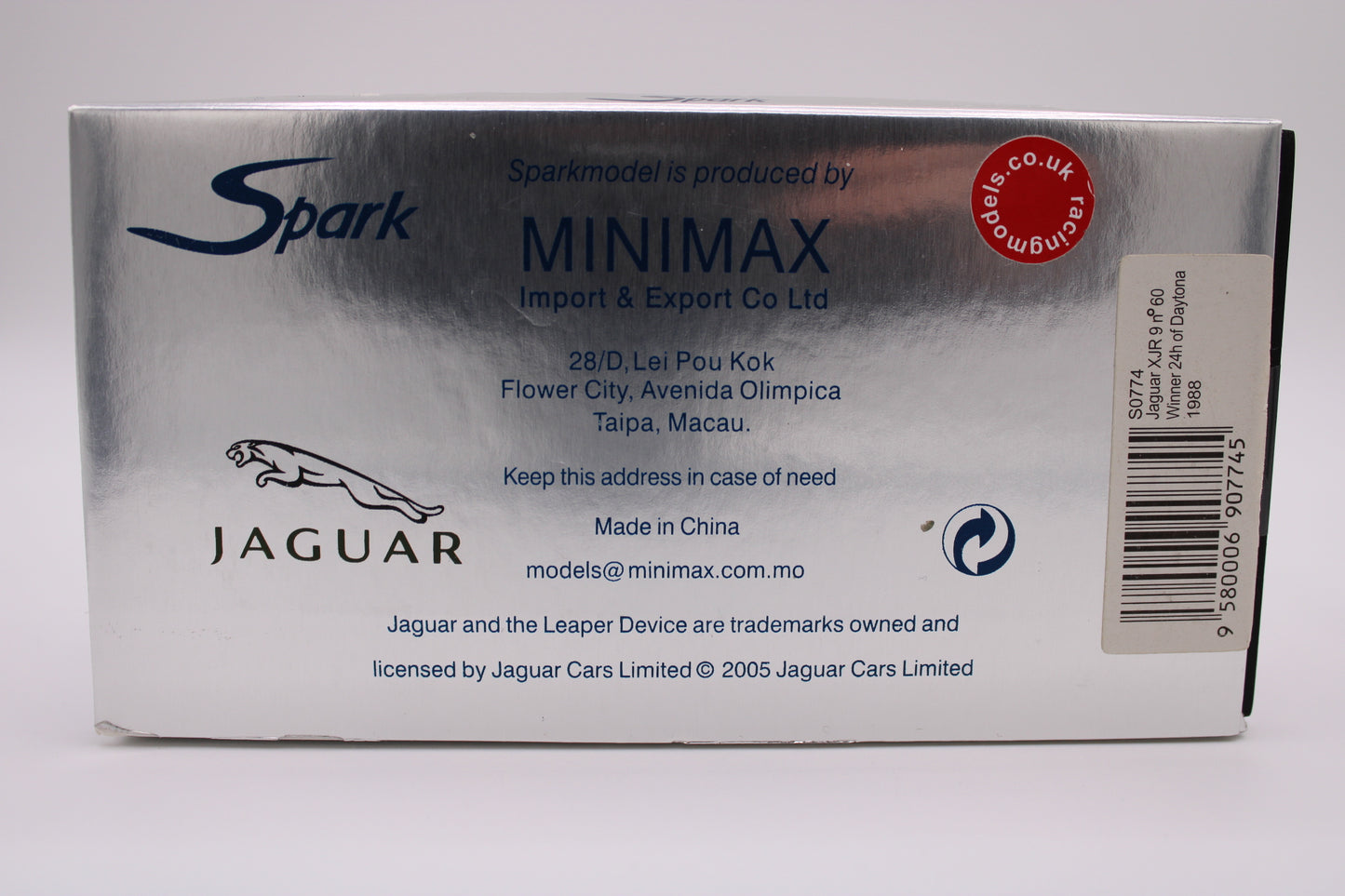 Jaguar XJR 12 "Suntec" #36 - Le Mans 1991 - Spark S0754 - 1/43 Scale Model