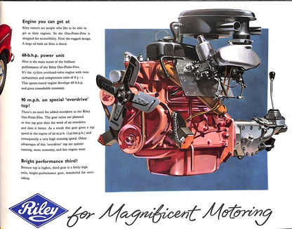 Riley 1.5 Foldout Car Sales Brochure, #D672 1957 image 8