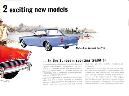 Sunbeam Alpine Series III Car Sales Brochure 945 H 1963 image 6