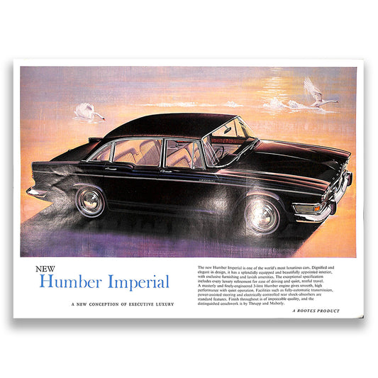 Humber Imperial Car Sales Brochure, #1103/H 1965