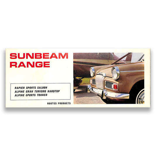 Sunbeam Car Sales Range Brochure 1118 H 1964