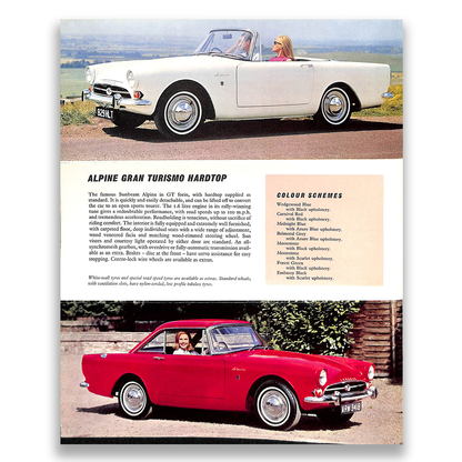 Sunbeam Car Sales Range Brochure 1118 H 1964