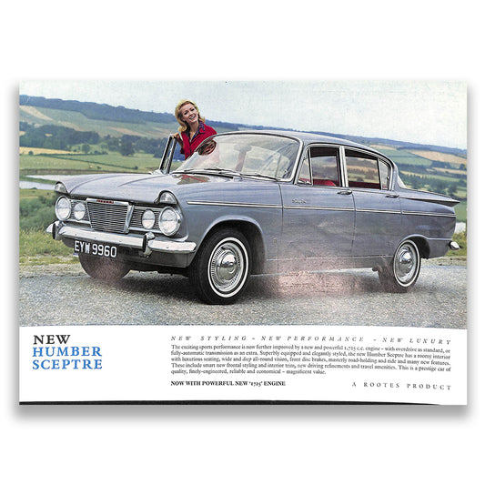 Humber Sceptre 1725cc Mk 2 Car Sales Brochure, #1191/H 1965-66
