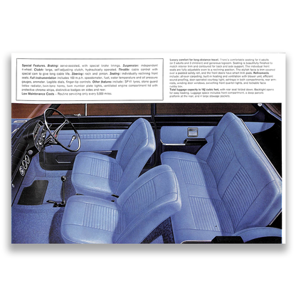 Sunbeam Imp Sport Car Sales Brochure 1301/H 1966-68