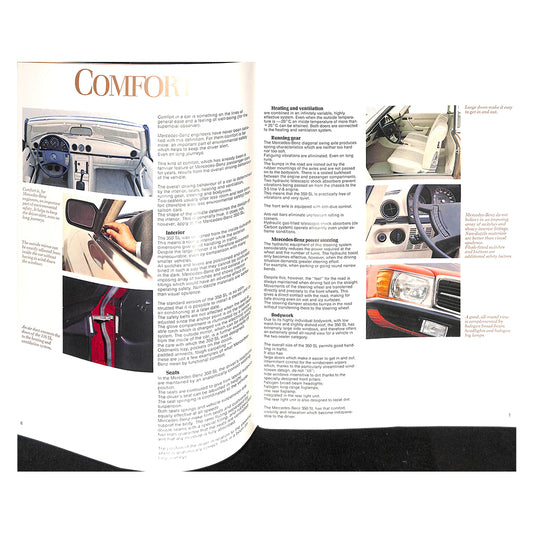 Mercedes-Benz 350SL Car Sales Brochure 1971