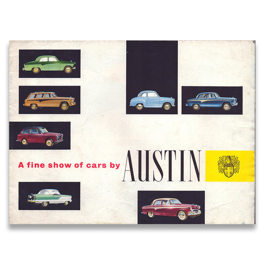 Austin Car Sales Range Brochure #1697 1958