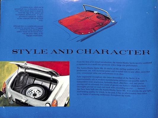 Austin Healey Sprite MkII Car Sales Brochure 1962 #1995 image 1