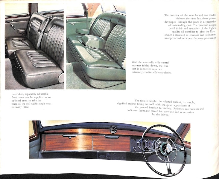 1960 Rover 80 &amp; 100 Brochure image 1