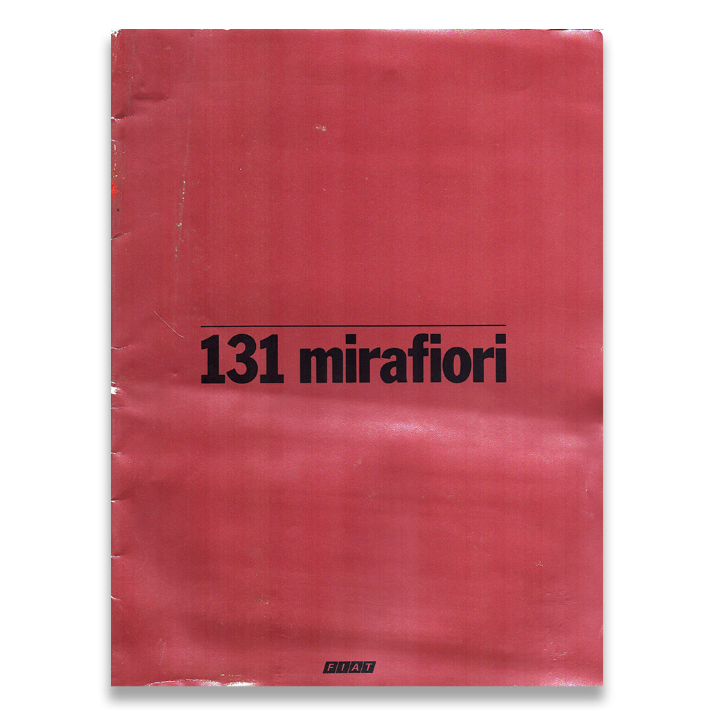 Fiat 131 Mirafiori Car Sales Brochure #2.0287 1978