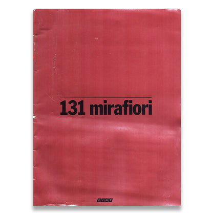 Fiat 131 Mirafiori Car Sales Brochure #2.0287 1978