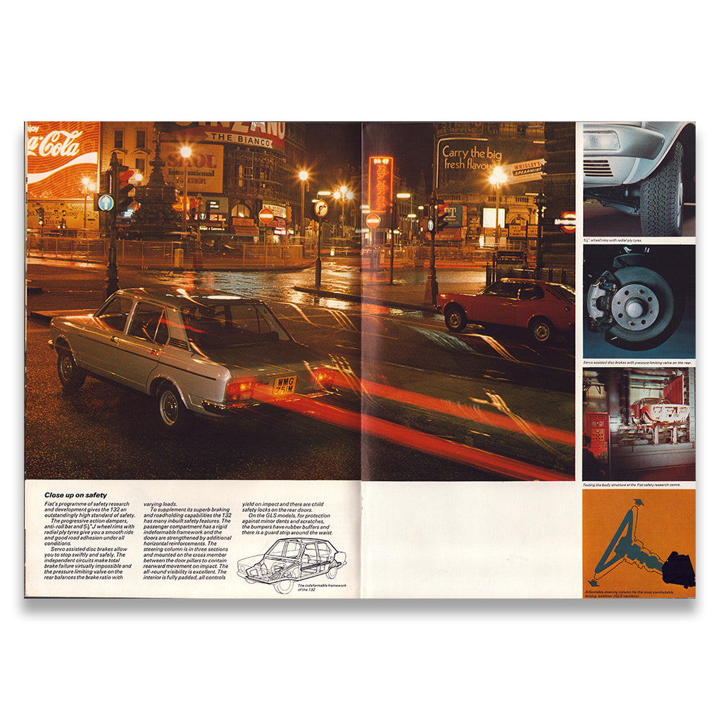 Fiat 132 Car Sales Brochure #20M-3-75 1975