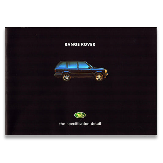 Range Rover P38 Sales Brochure Pack #219/99 1999