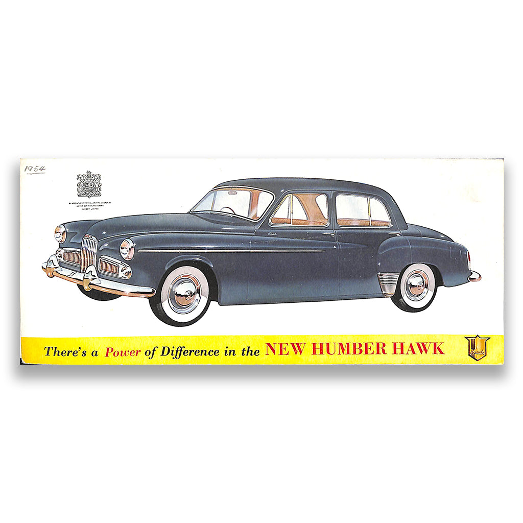 Humber Hawk Car Sales Brochure, #288/74/25/H 1954