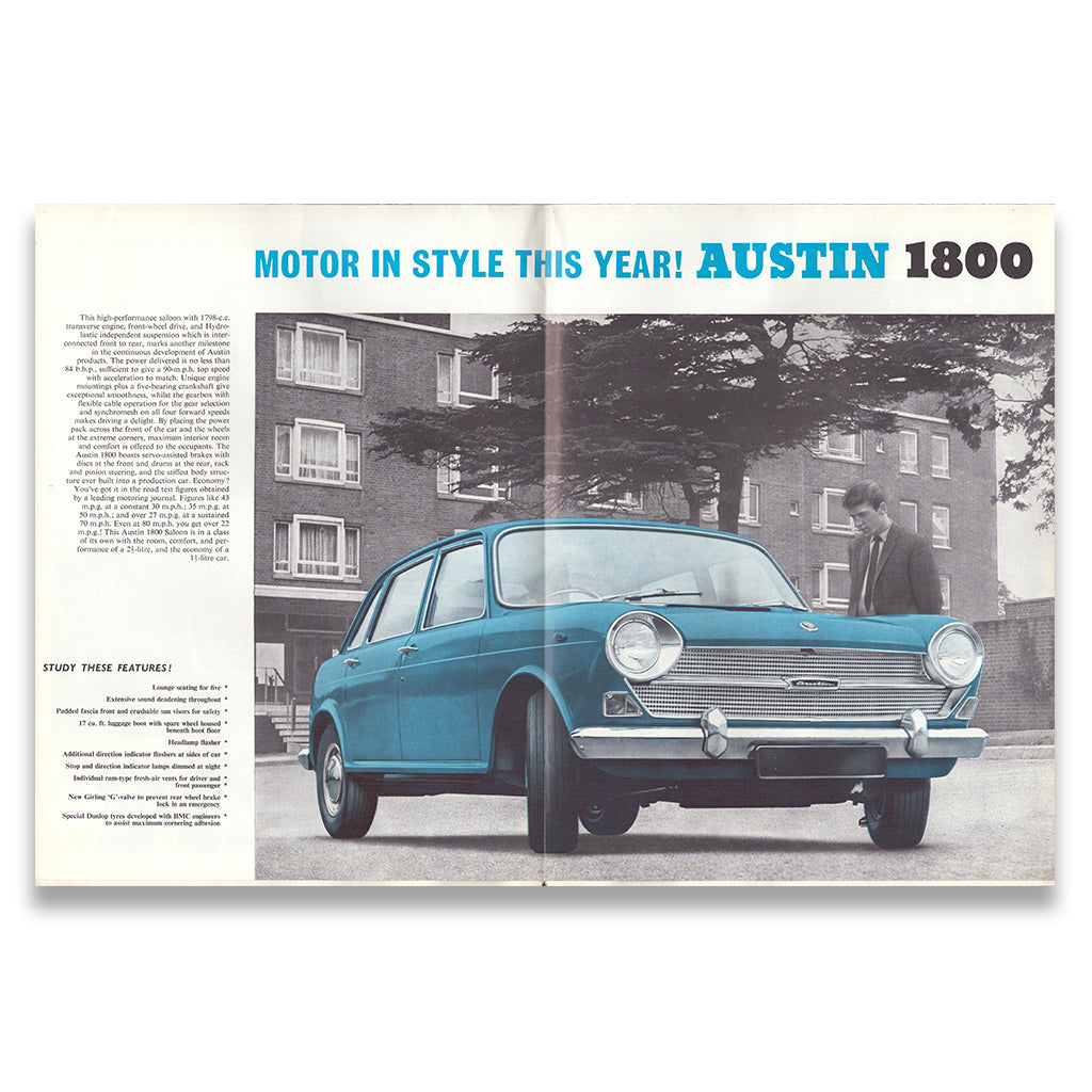 Austin Car Sales Range Brochure #2317 1966
