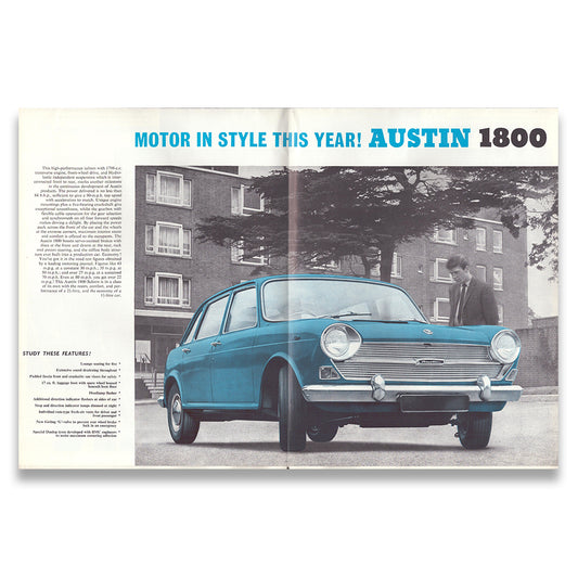 Austin Car Sales Range Brochure #2317 1966