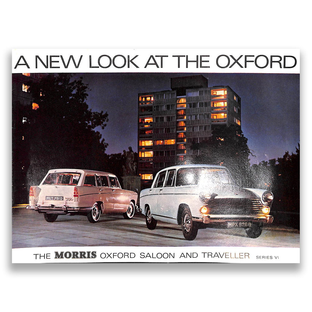 Morris Oxford Saloon and Traveller Series VI Car Sales Brochure #2362 1962